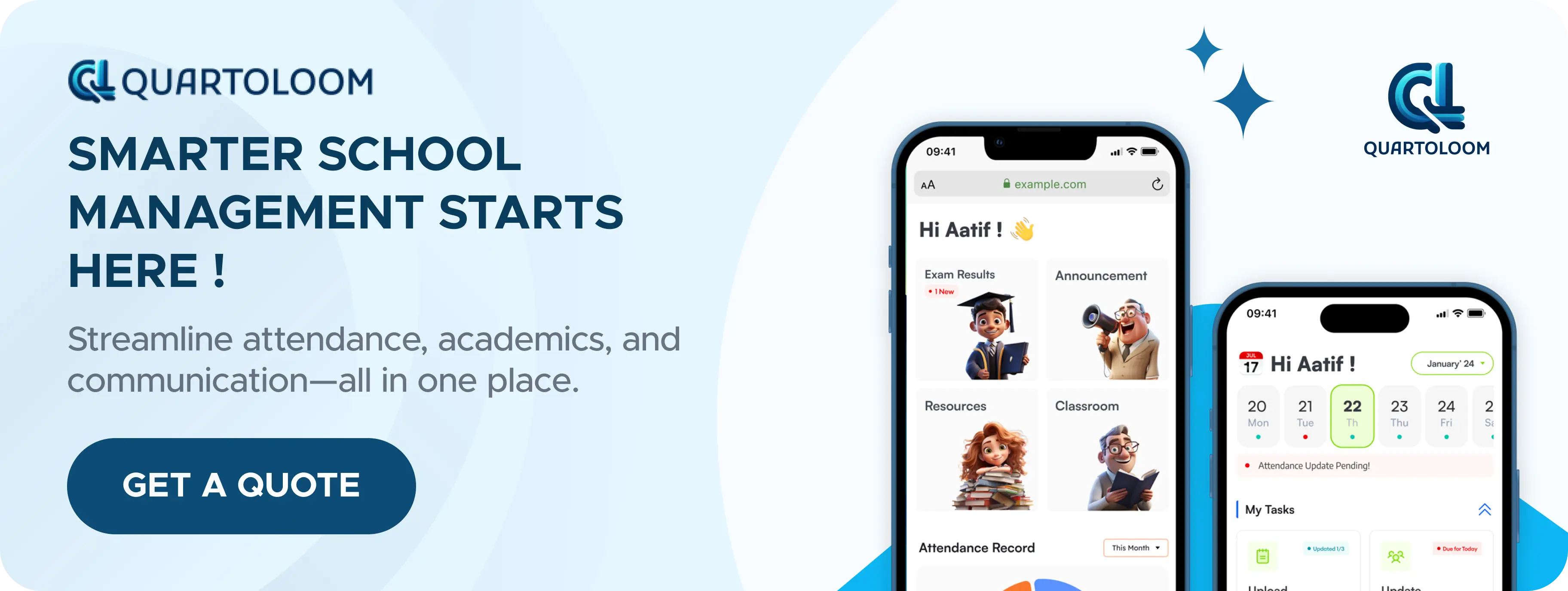 Quartoloom Solutions, School Management System for Schools